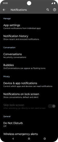 Press Do Not Disturb.