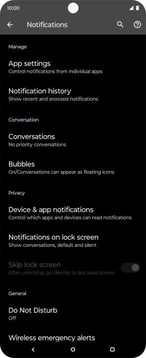 Press Do Not Disturb.