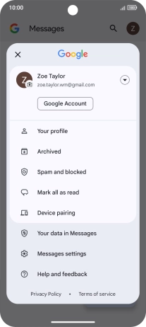 Press Messages settings. Press Messages settings.
