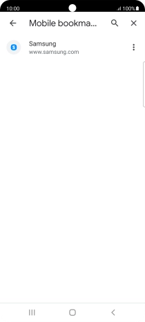 Press the required bookmark.