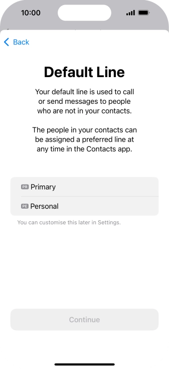 Press the required price plan.