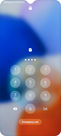 Key in a new four-digit PIN and press OK.