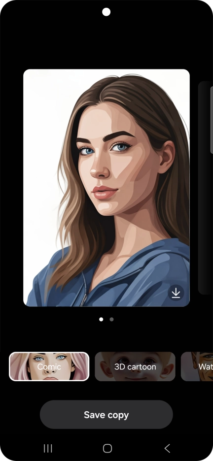 Press Save copy to save the generated photo suggestion.