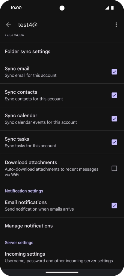 Press the field next to Press the field next to