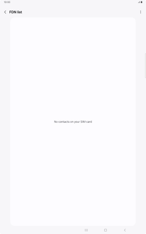 Press the menu icon.