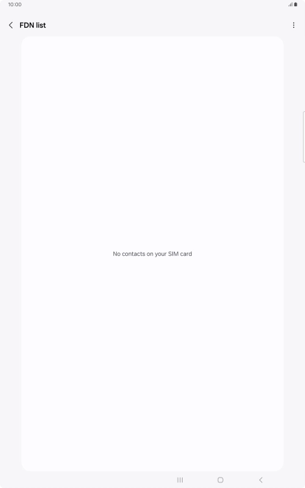 Press the menu icon.