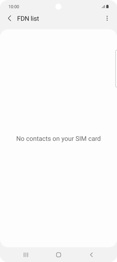Press the menu icon.