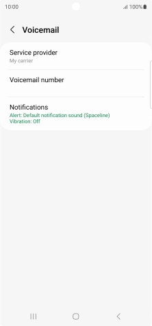 Press Voicemail number. Press Voicemail number.