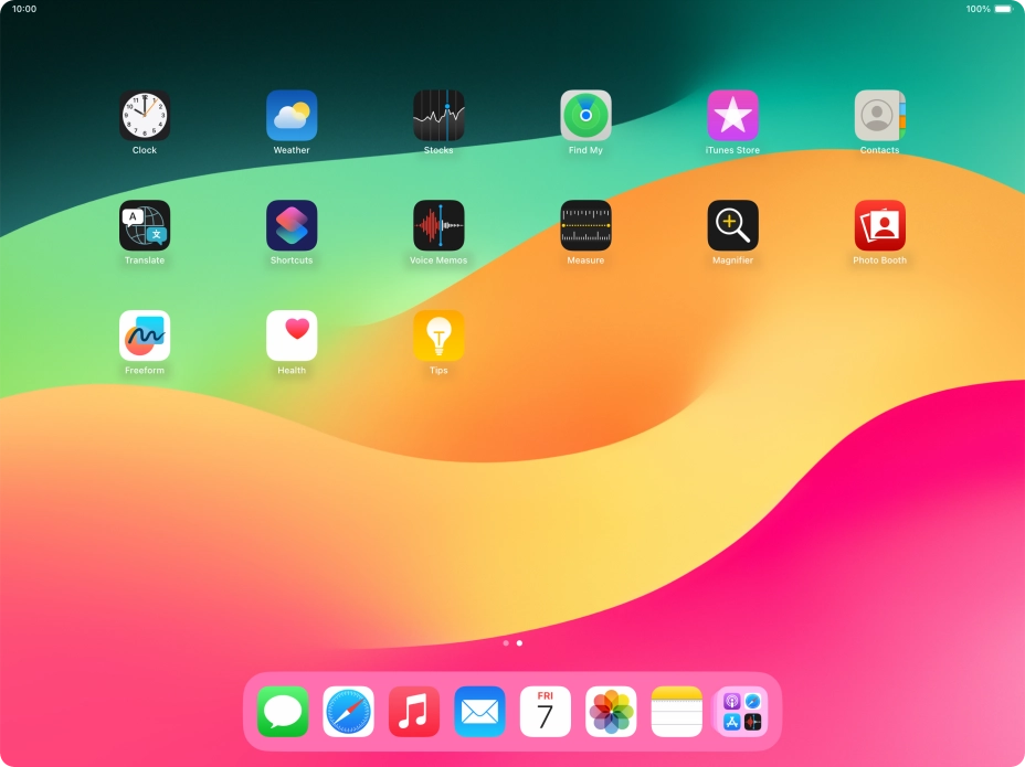 Open the required application. Open the required application.
