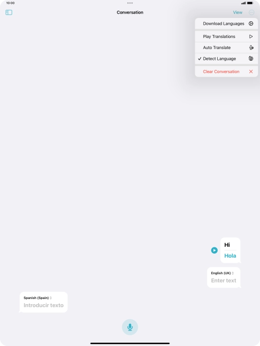 Press Clear Conversation.