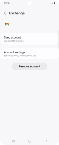 Press Account settings.