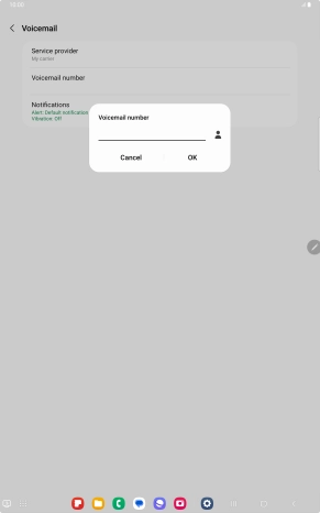 Key in +447836121121 and press OK.