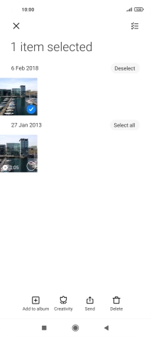 Press the select all icon.