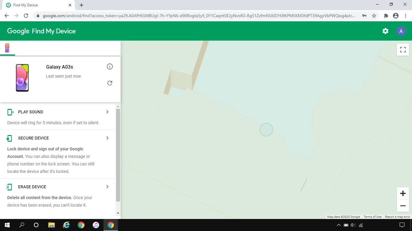Click the required device.