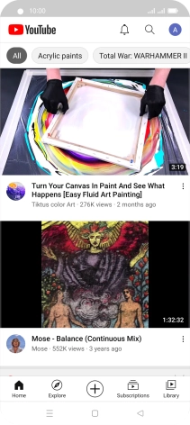 Press the upload icon. Press the upload icon.