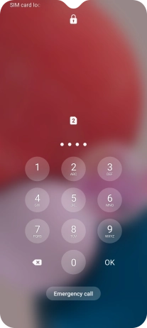 If you're asked to key in your PIN, do so and press OK.