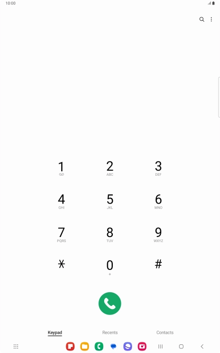 Press the menu icon. Press the menu icon.