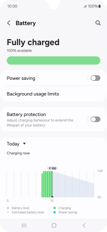 Press Battery protection.