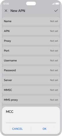 Key in 234 and press OK.