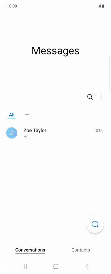 Press the menu icon. Press the menu icon.
