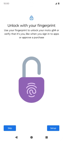 Press Setup. Press Setup.