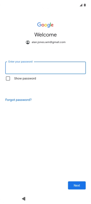 Press the field below 