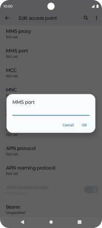 Key in 8799 and press OK.
