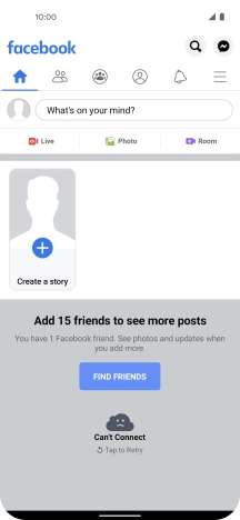 Press the text input field.