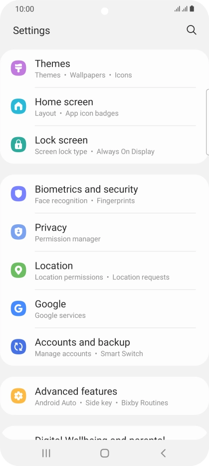 Press Biometrics and security.