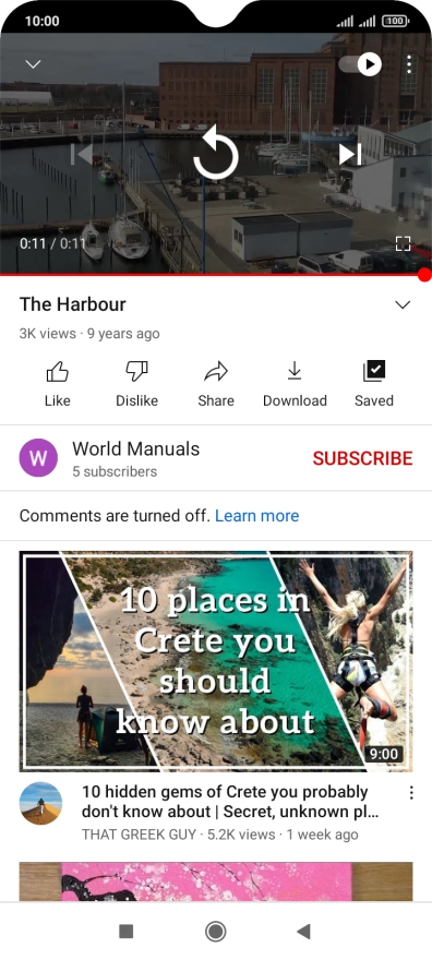 Press the Home key to return to the home screen.