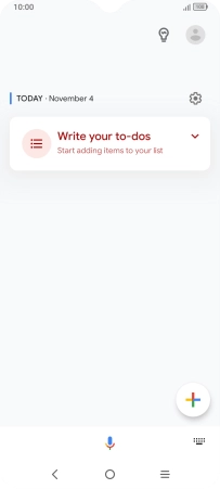 Press the profile icon. Press the profile icon.