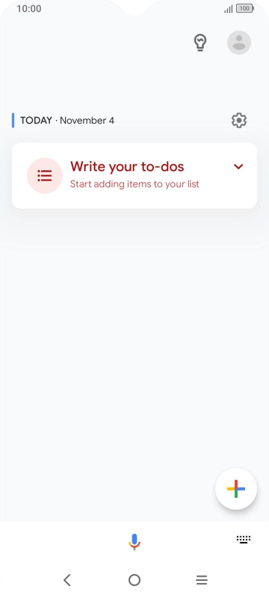 Press the profile icon. Press the profile icon.
