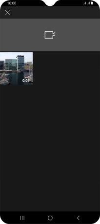 Press the required video clip.
