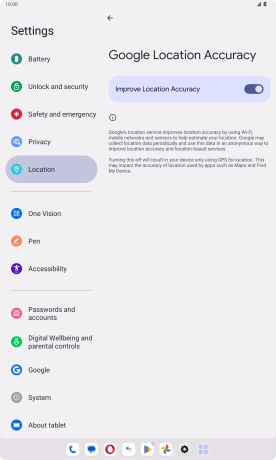 If you press the indicator next to 