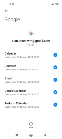 Press the Home key to return to the home screen.