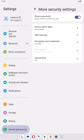 Press SIM card lock.