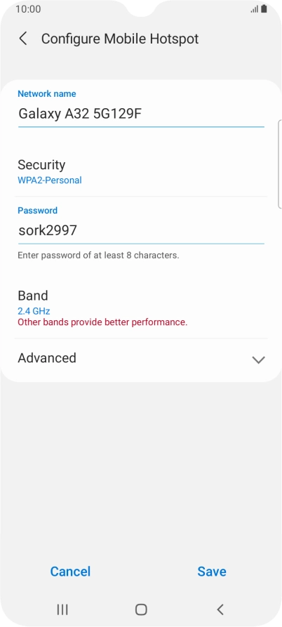 Press the field below Press the field below