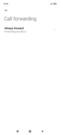 Press the required divert type.