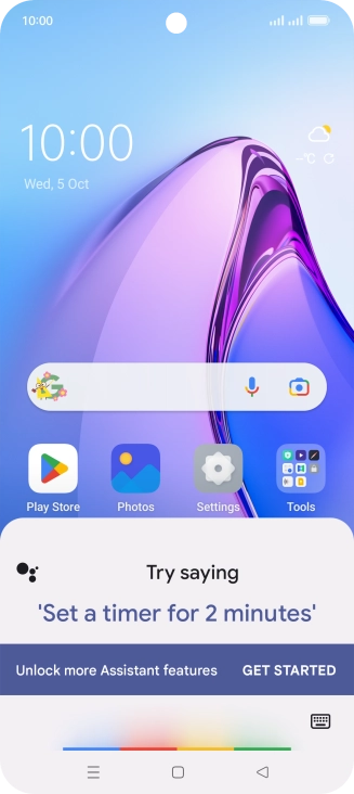Press the explore icon.