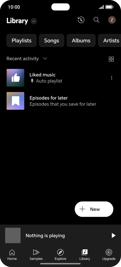 Press the drop down list.