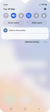 Press the drop down list. Press the drop down list.