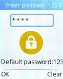 Press the Left selection key.