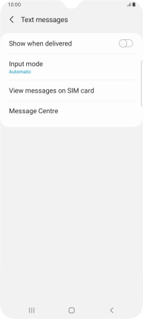 Press Message Centre.