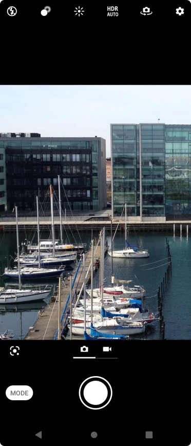 If the camera is turned on, press the video icon. If the camera is turned on, press the video icon.