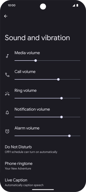 Press Phone ringtone. Press Phone ringtone.