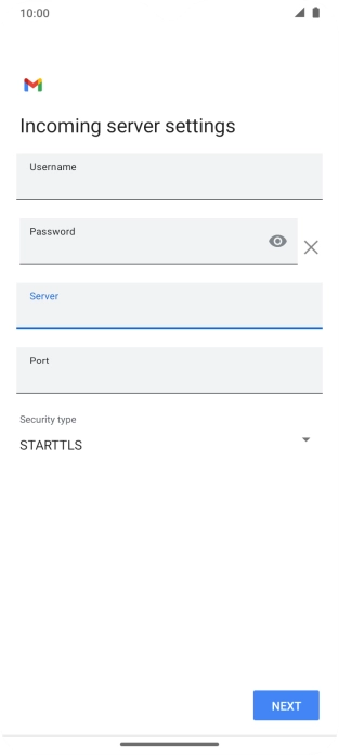 Press the field below 