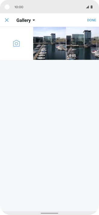 Press the required picture or video clip.