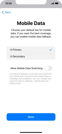 Press the indicator next to Press the indicator next to