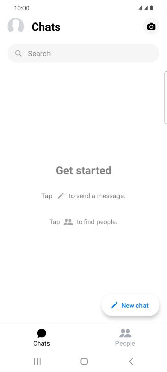 Press the new message icon.