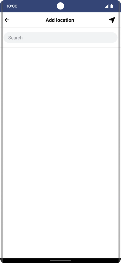 Press the search field and key in the required search word.